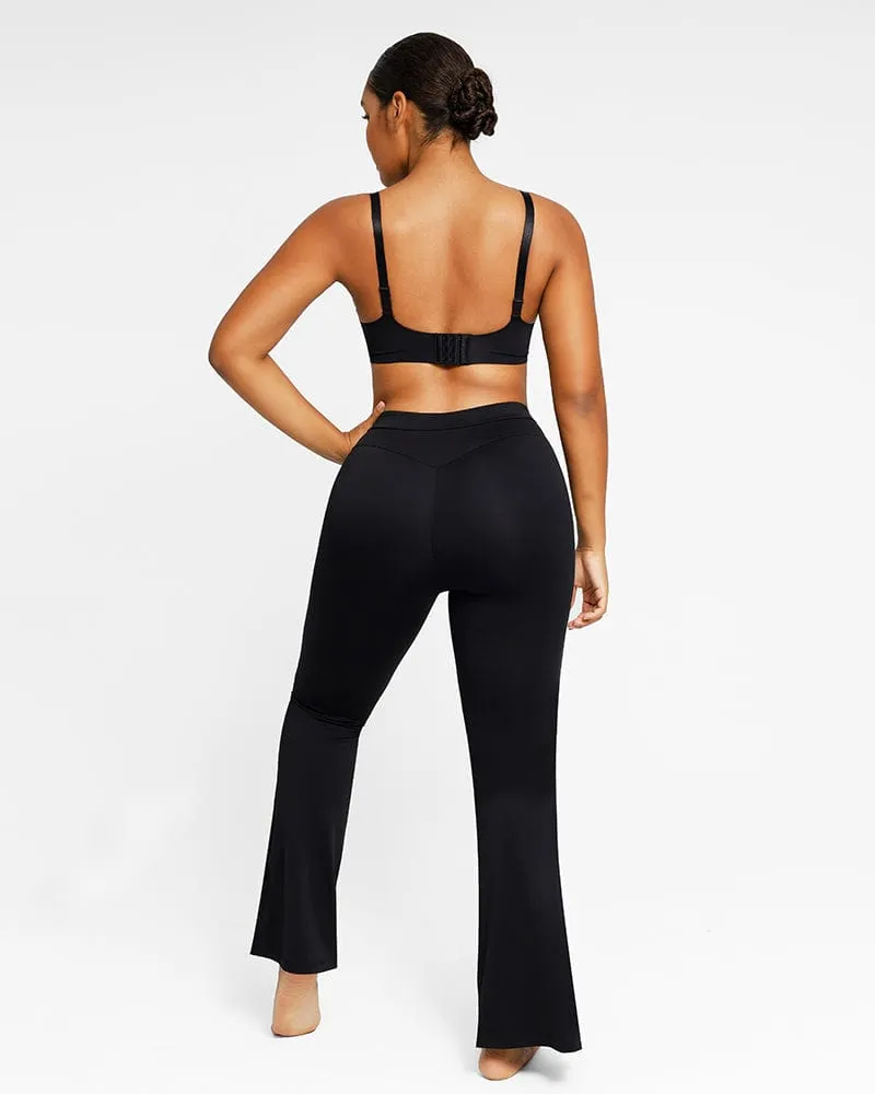 1 Cami Thong Bodysuit   1 Front Slit Flare Legging