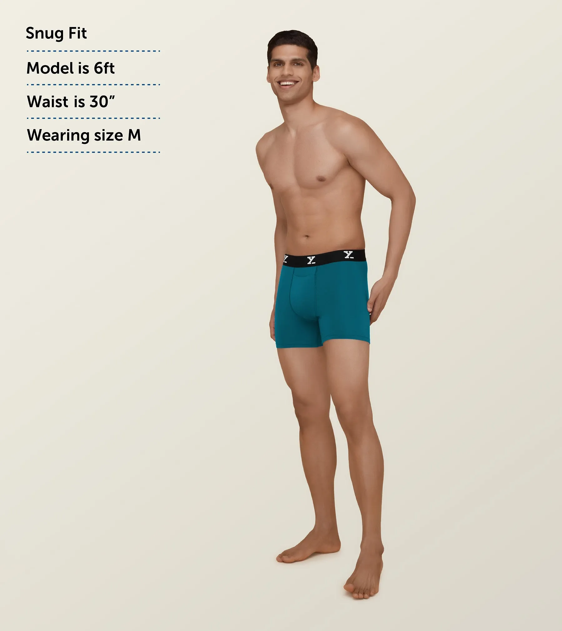 Ace Modal Boxer Briefs Aqua Blue