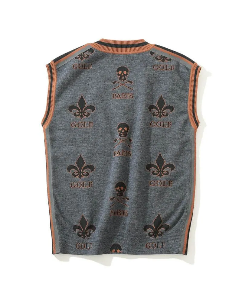 Atlas Jacquard Knit Vest | MEN