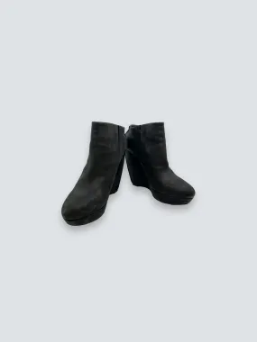 Balenciaga Black Leather Boots - Size 37.5/38