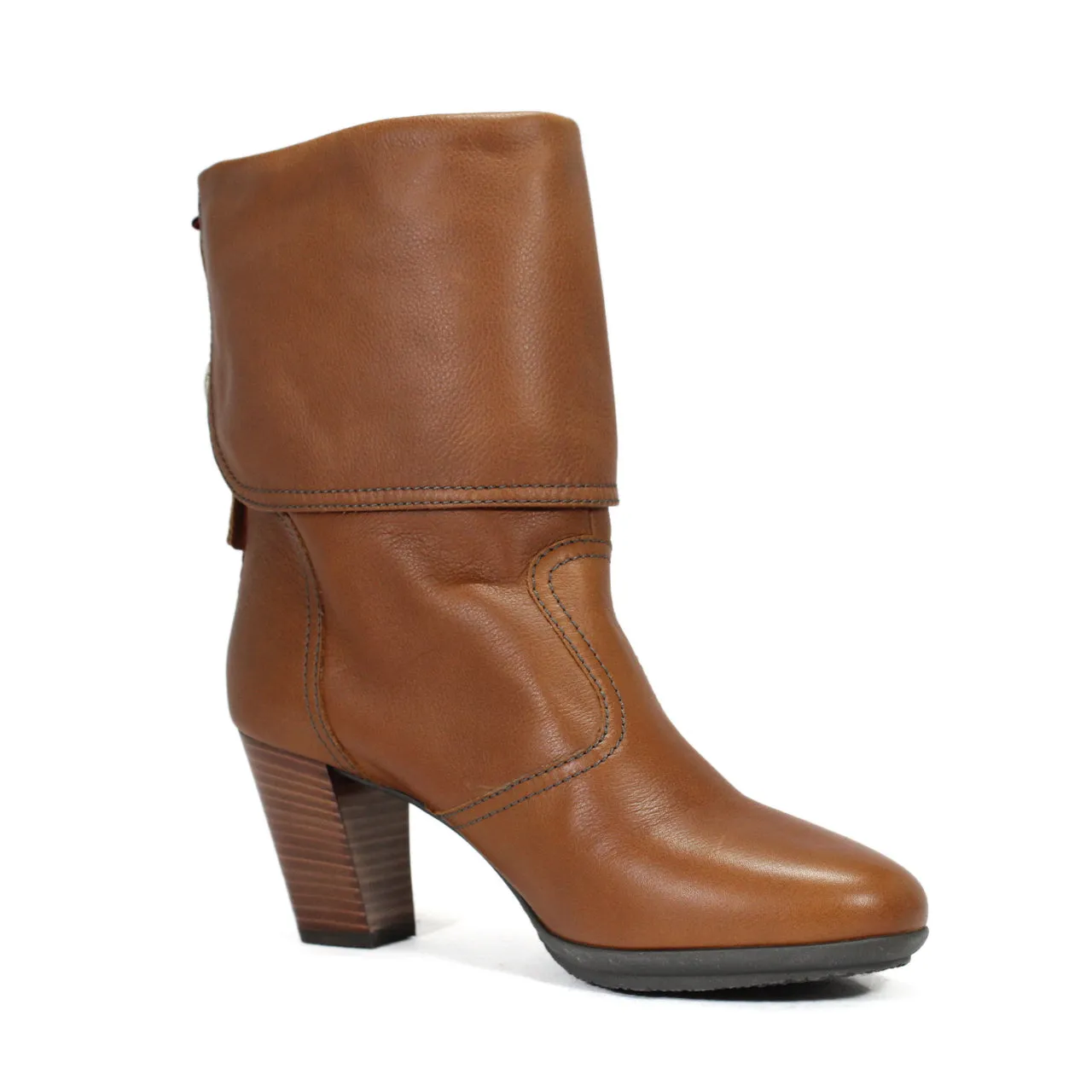 Bally Tokie Women's Block Heel Calf Whisky Boots