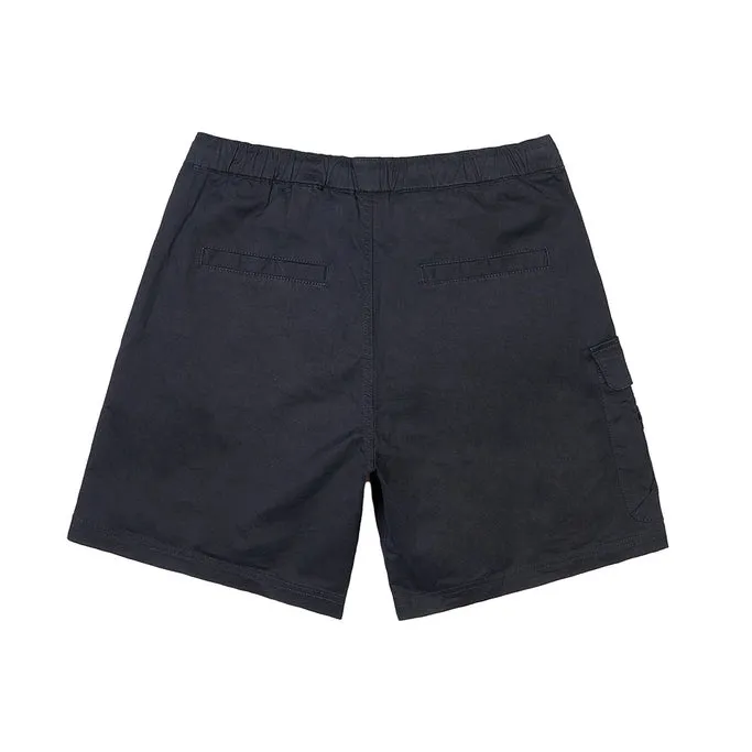 Big and Tall - Utility Twill Lounge Shorts - Black