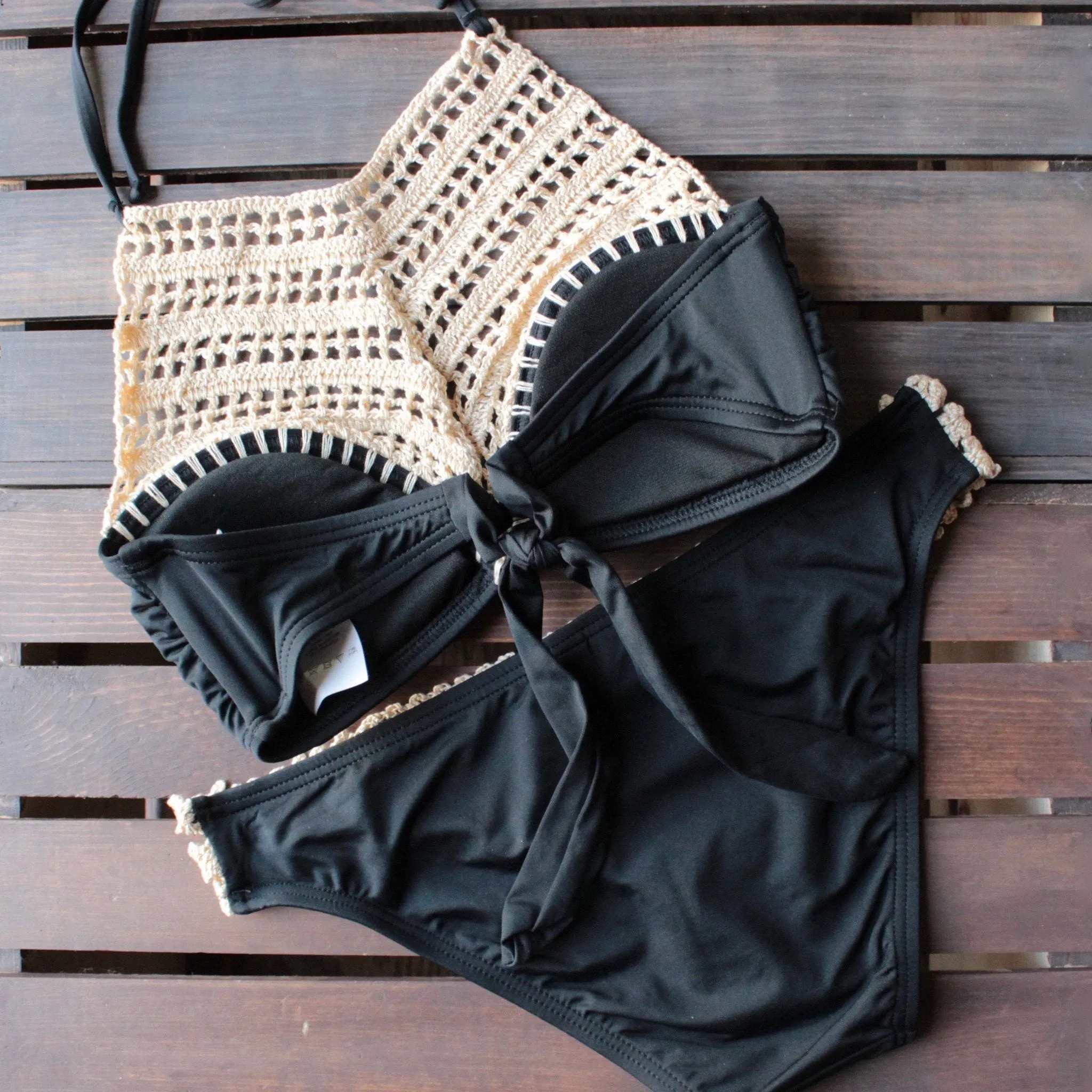 Bikini Lab - This is the Remix Crochet Wide Hipster Bottoms