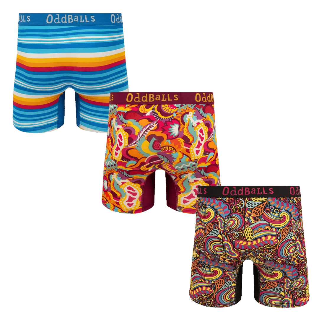 Cool Comfort Bundle - Mens Bamboo Boxer Shorts 3 Pack Bundle