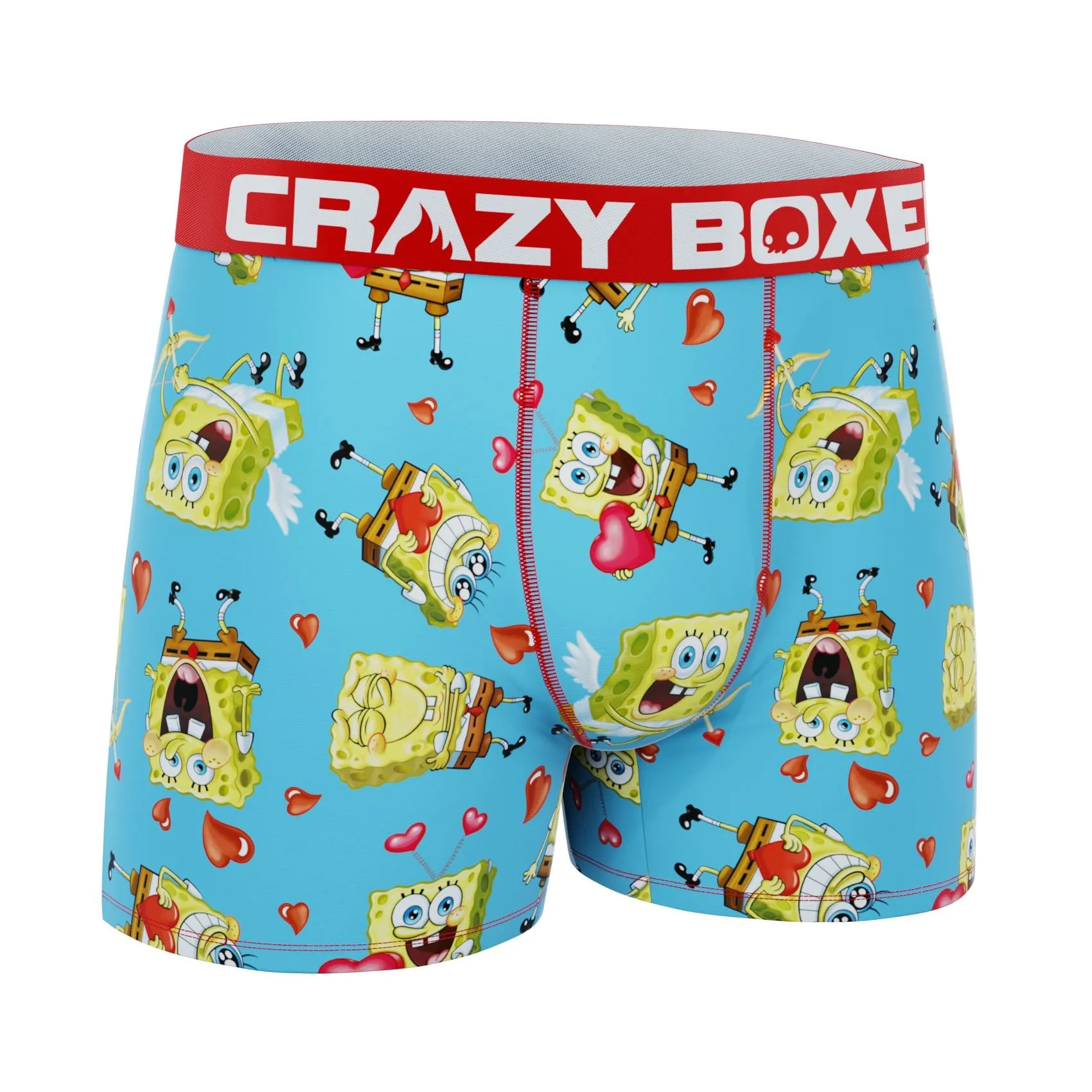 CRAZYBOXER Spongebob Valentine Men's Boxer Briefs