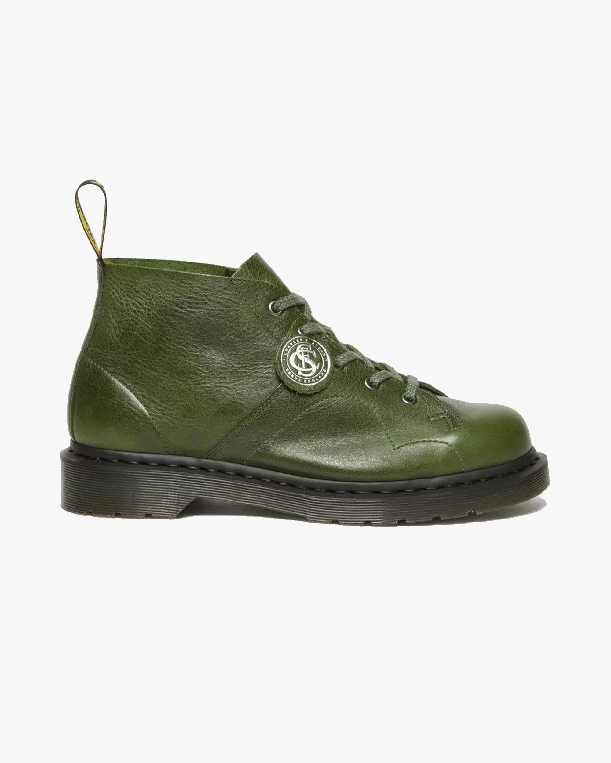 Dr Martens Archive Church Buckingham Leather Monkey Boots - Seaweed