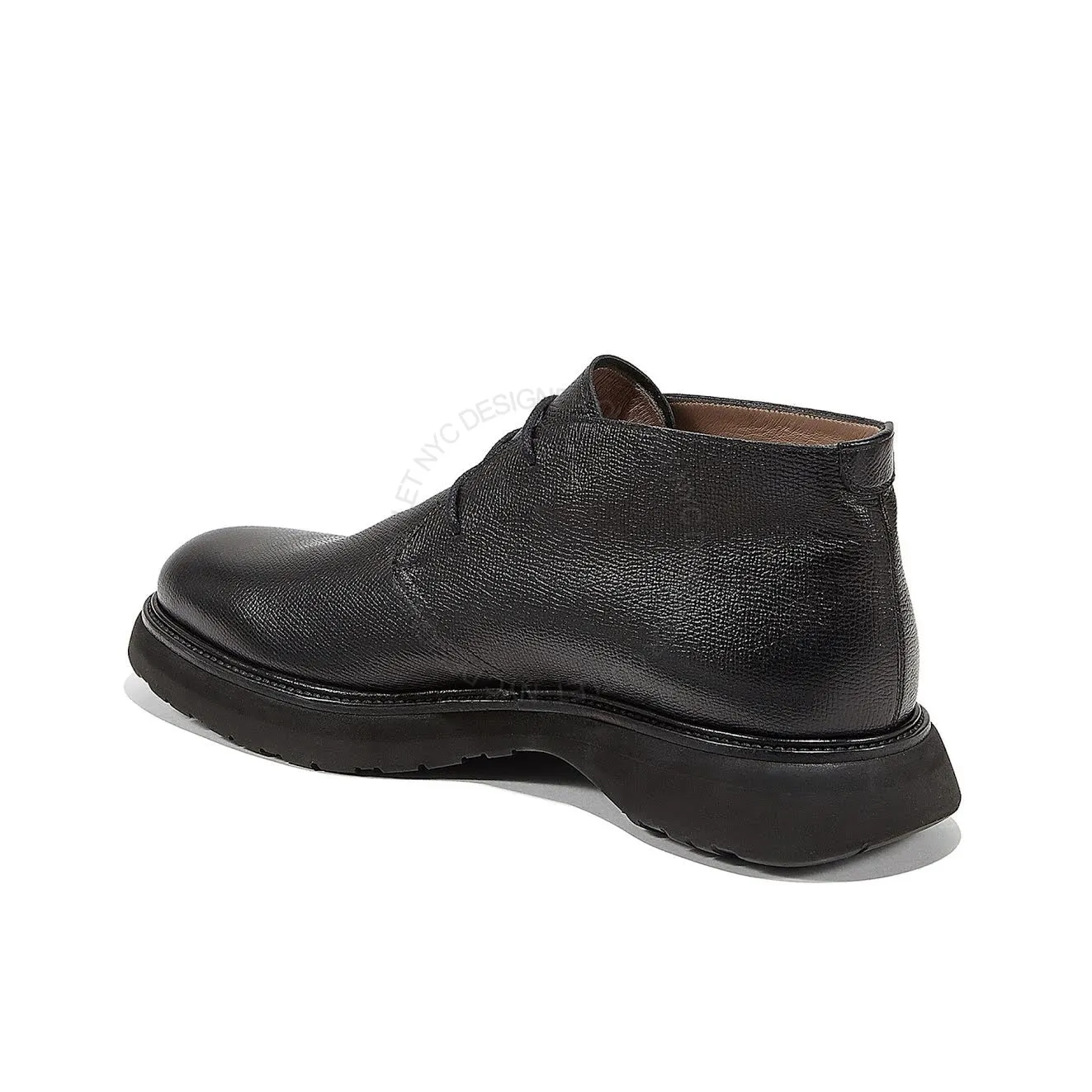 Ferragamo Bernard Black Leather Boots