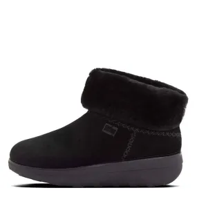 Filflop Mukluk Shorty Shearling-lined Suede Ankle Boots All Black