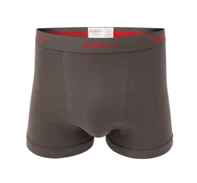 Grey/Red - Mens Boxer Shorts