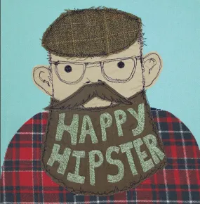 happy hipster card