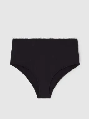 Highwaist Bikini Briefs - Black