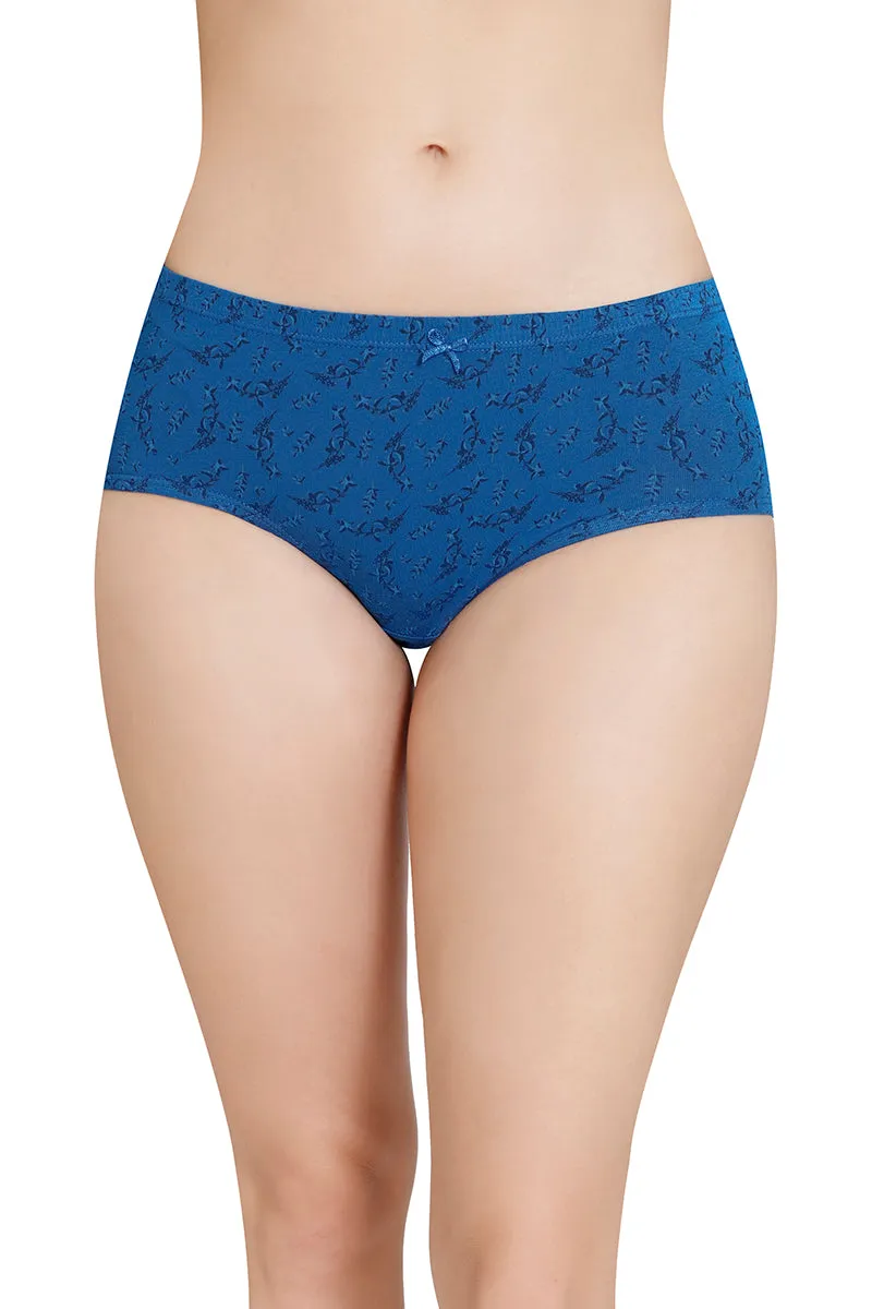 Inner Elastic Printed Mid Rise Hipster Panty (Pack of 3)