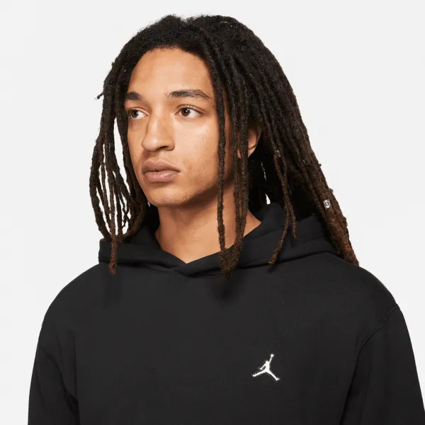 Jordan Mens Essential Black Fleece Pullover Hoodie