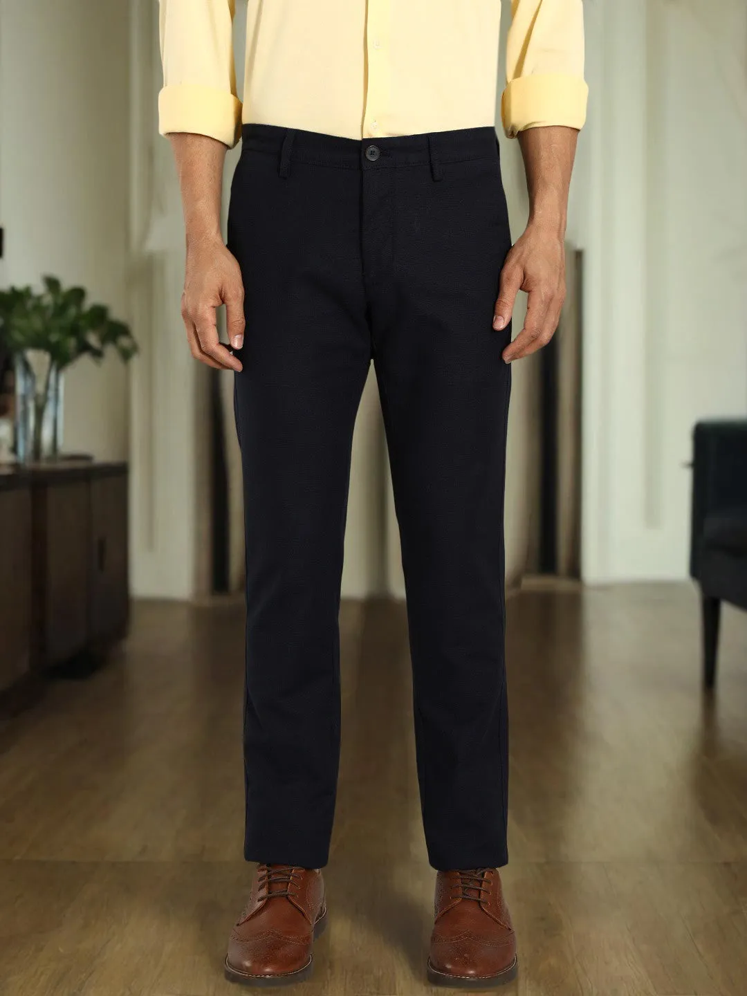 Men Brooklyn Fit Cotton Stretch Trouser