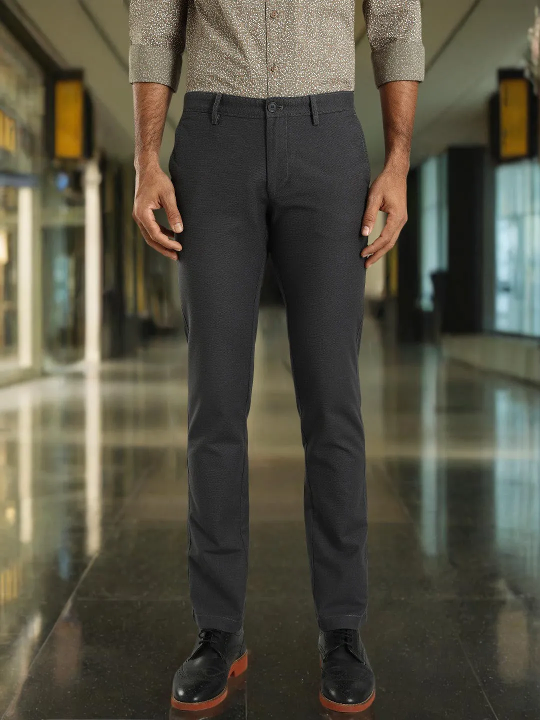 Men Brooklyn Fit Cotton Stretch Trouser