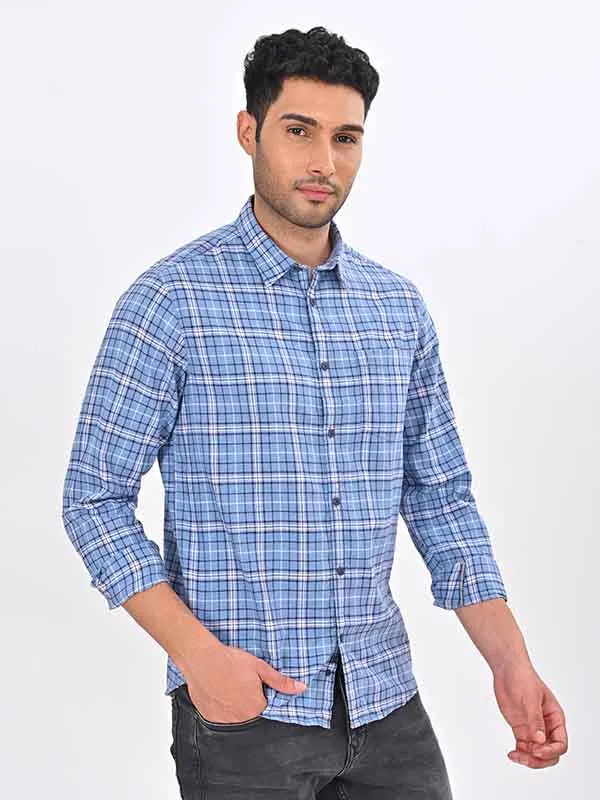 Men Checked Full Sleeve Cotton Shirt