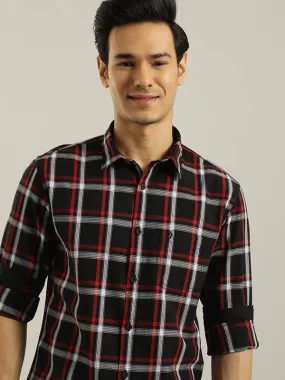 Men Checked Full Sleeve Cotton Shirt