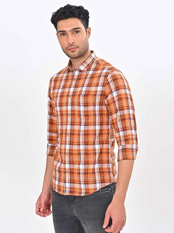 Men Checked Full Sleeve Cotton Shirt