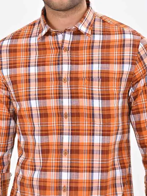 Men Checked Full Sleeve Cotton Shirt