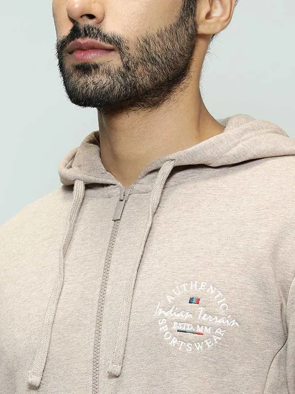 Men Full Sleeve Solid Hoodie Sweatshirt