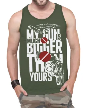 Men Olive Green Printed Sleeveless Vest