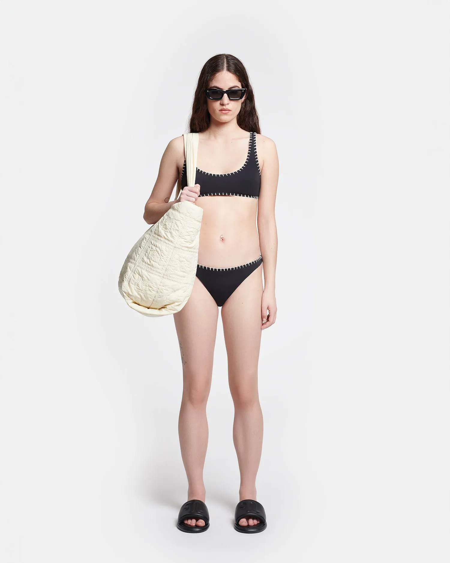 Merve - Crochet Bikini Bikini Bottoms - Black