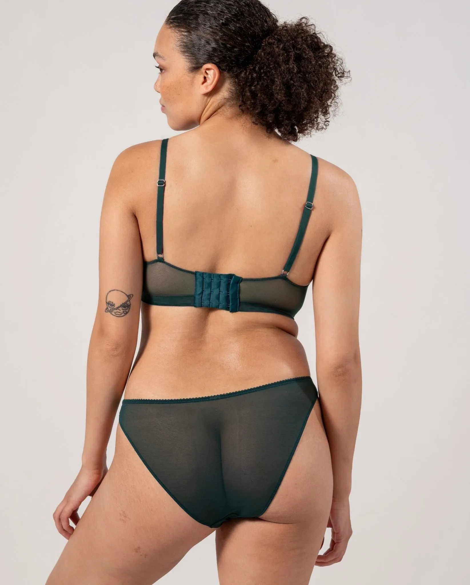 Mesh Bikini Briefs Pine