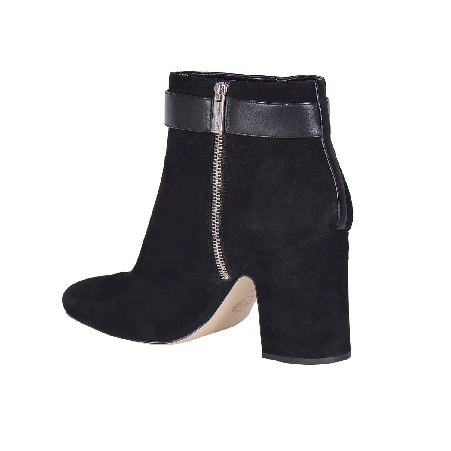 MICHAEL KORS Alana Black Suede Ankle Boots