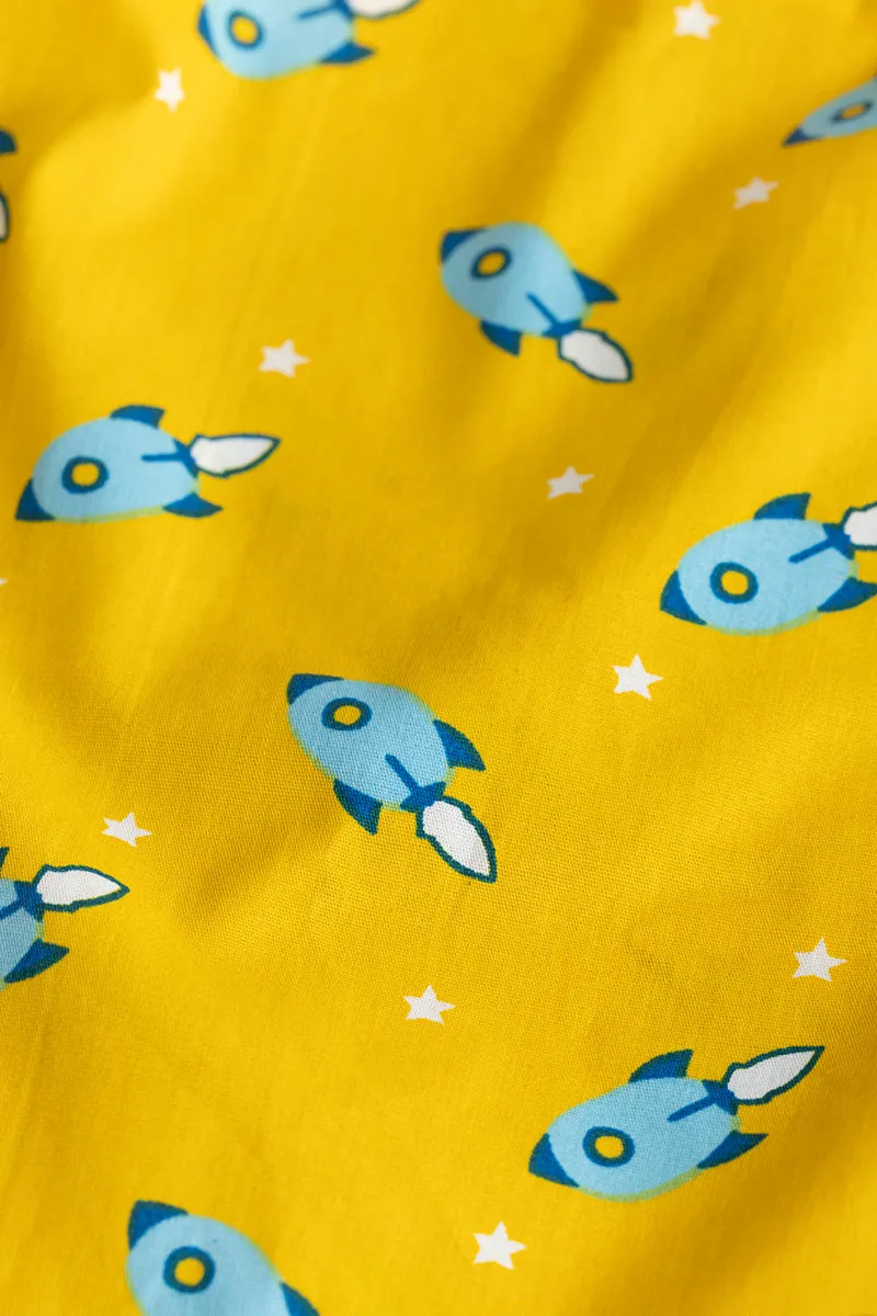 Rocket Print Yellow Boxer