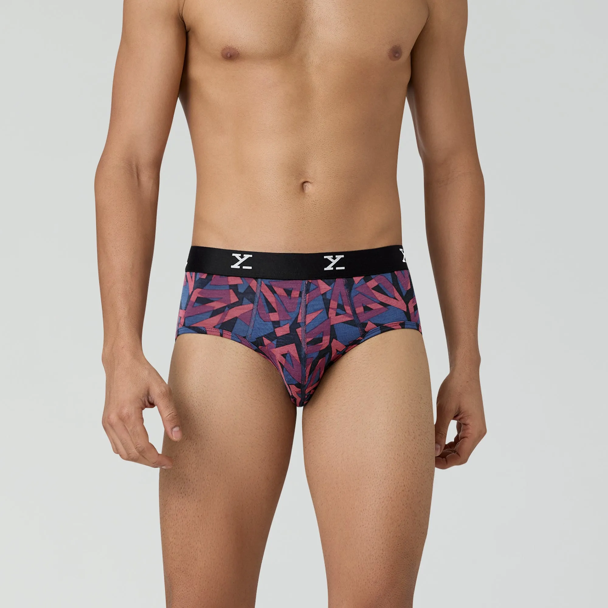 Shuffle Modal Briefs Triad Red