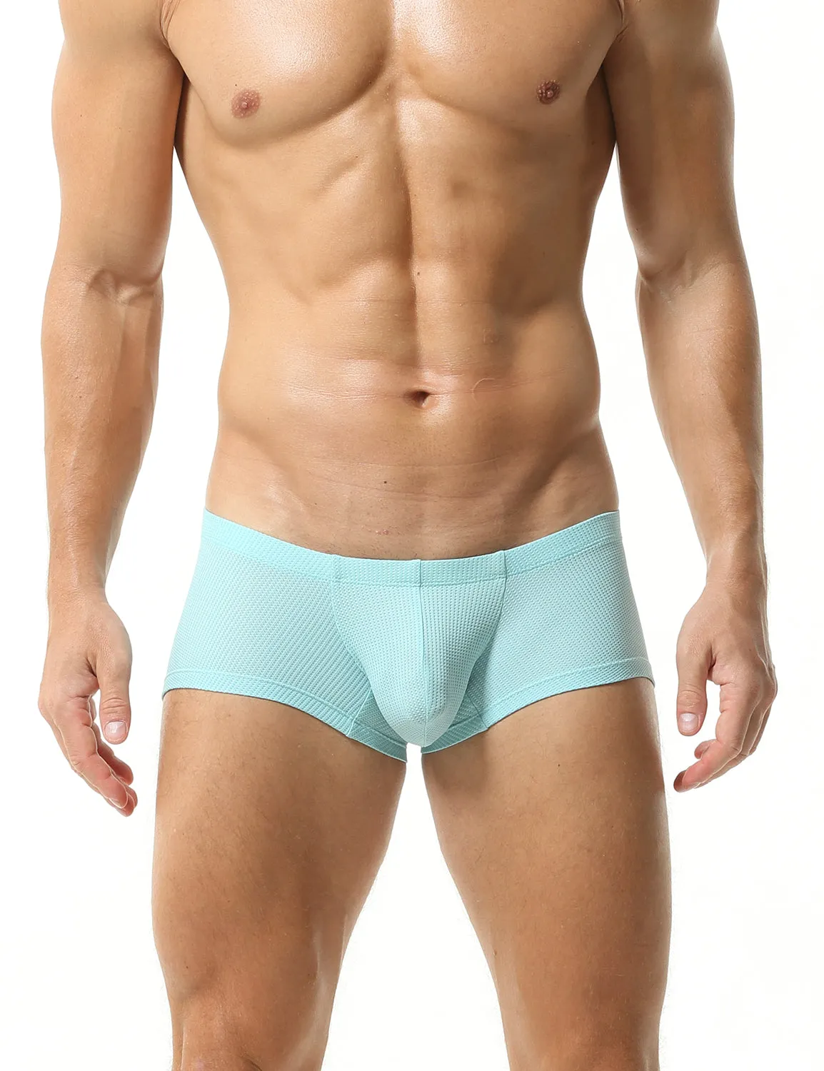 Solid Elastic Boxer Briefs 23202