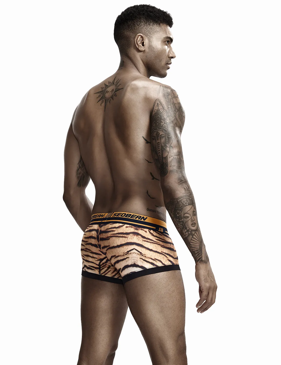 Tiger Pattern Boxer Brief 90226