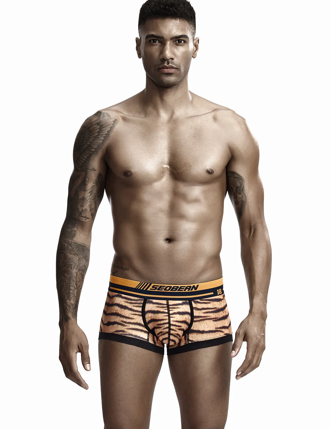 Tiger Pattern Boxer Brief 90226