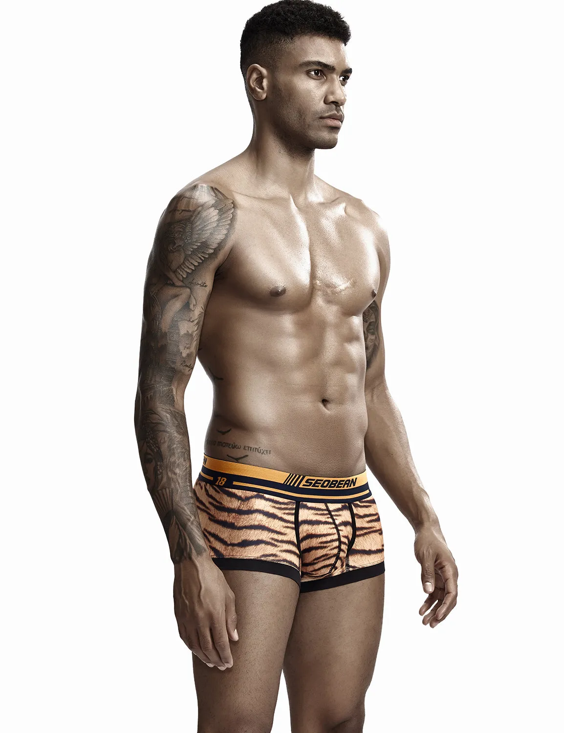 Tiger Pattern Boxer Brief 90226