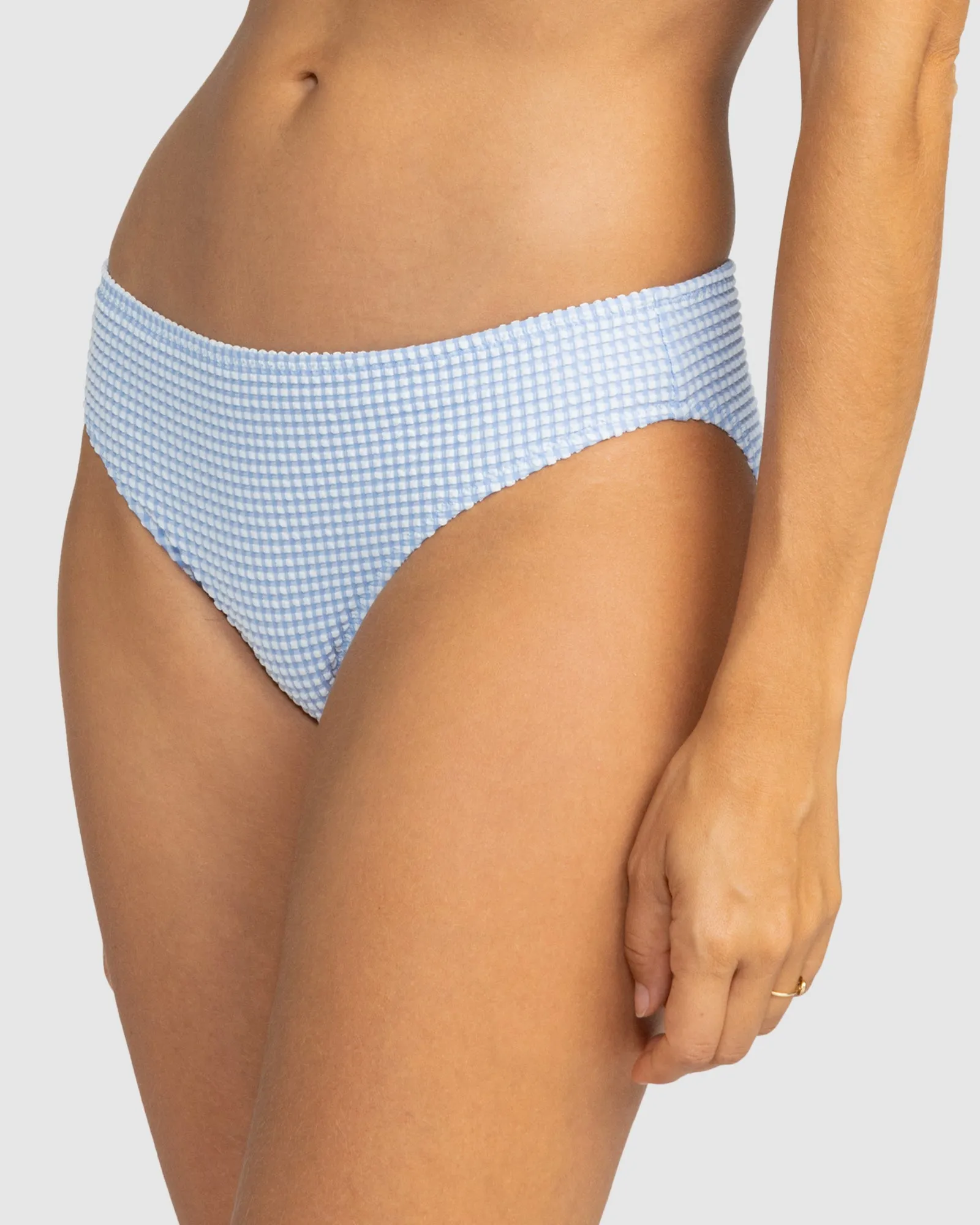 Womens Gingham Hipster Bikini Bottom